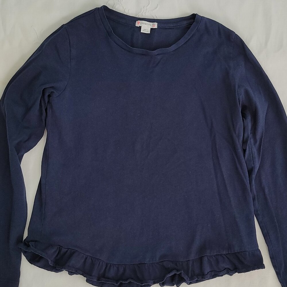 Crew Cuts Navy Long Sleeve Shirt Size 12